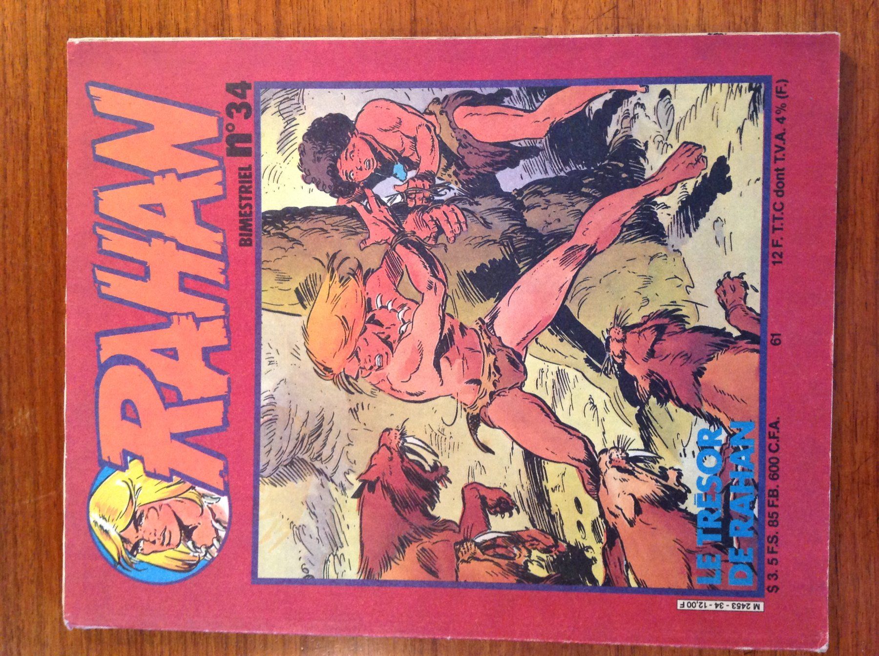 Fumetti: Journal Rahan N° 34 - 1983 – Usato da Vuiteboeuf venduto da broticaire