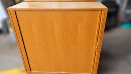 Zwei Rollladenschränke aus Holz evtl. Schoch