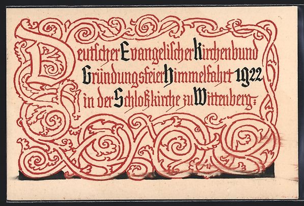 Cancelleria postale: Wittenberg, Gründungsfeier d. deutschen – Usato da Berlin venduto da bartko-reher