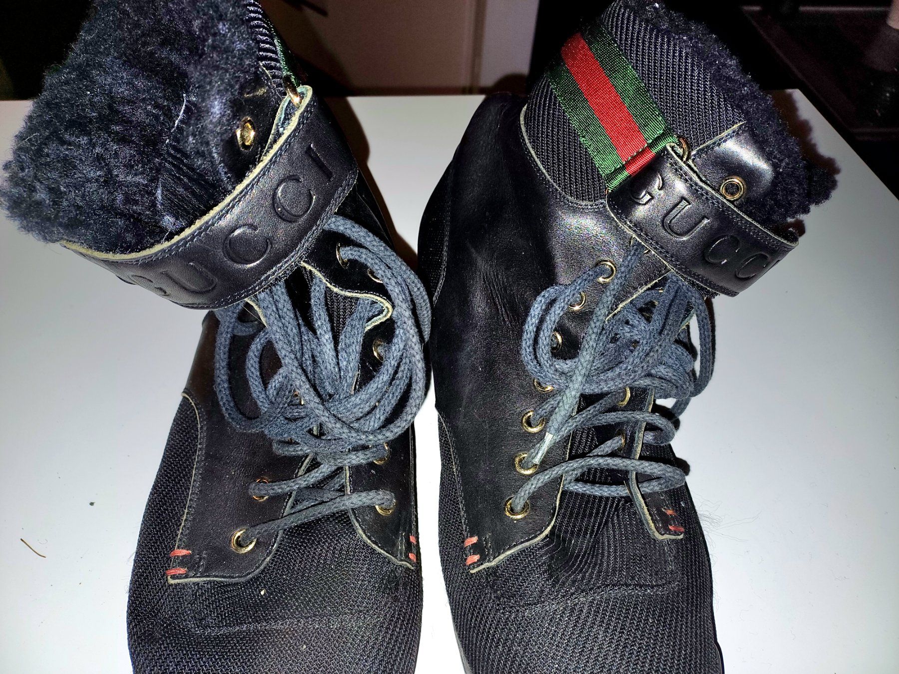 Gucci Scarpe da uomo: Gucci leather combat boots – Usato da Zürich venduto da Zarzilla 1