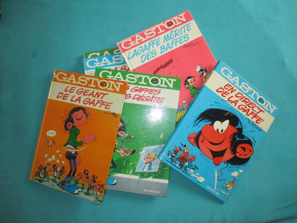 6 BD comics GASTON en direct des gaffes Lagaffe etc. (Gebraucht) in ...