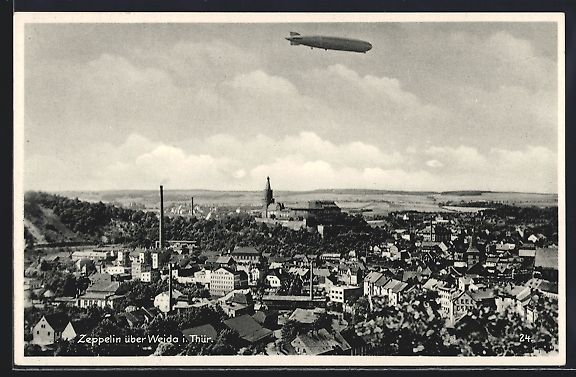 Photos & posters: Weida / Thür., Zeppelin Luftschiff übe – D'occasion à Berlin par bartko-reher