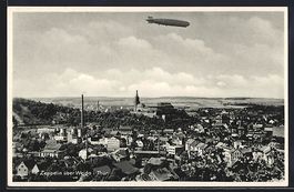 Weida / Thür., Zeppelin Luftschiff übe