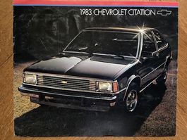 CHEVROLET CITATION 1983 Prospekt brochure USA July 1982 4206