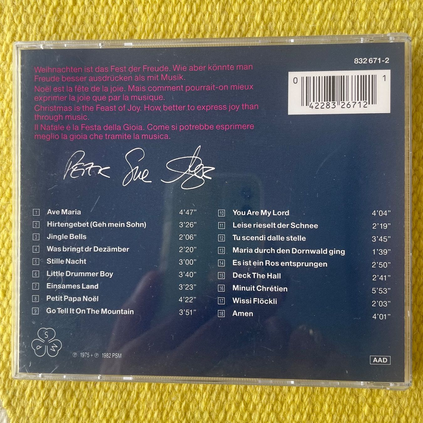 CDs: PETER SUE&MARC PETER REBER-WEIHNACHTEN – Gebraucht aus Rorschacherberg von CD-Roli 1