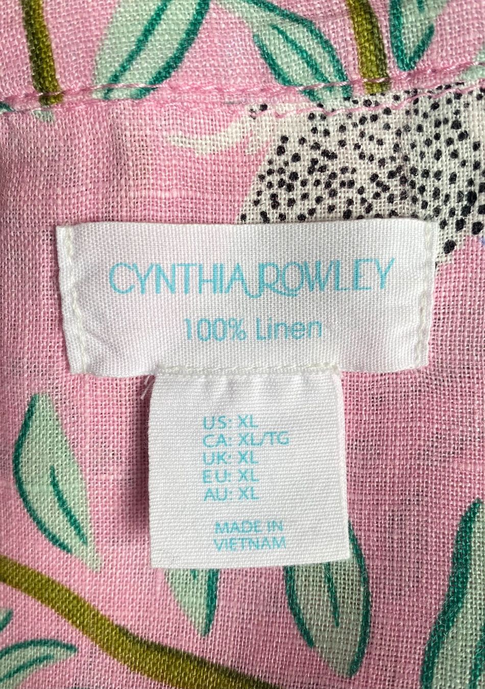 Camicette: Cynthia Rowley Leinenbluse Grösse XL – Usato da Oberwil BL venduto da Leni-Mischi 3