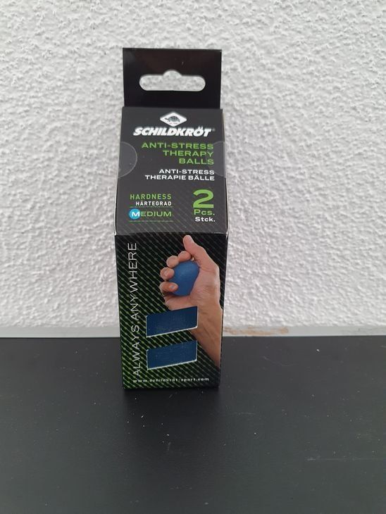 Schildkröt Anti-Stress Therapie Bälle 2er Pack - Handpressbälle Medium Härtegrad