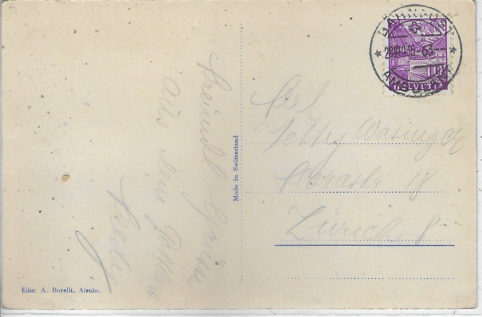 Cartoline postali: Monumento Guex - San Gottardo – Usato da Ettingen venduto da Kartenplanet 1