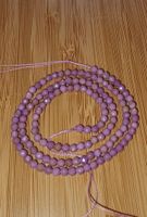 Lepidolith facettiert 3mm. Strang