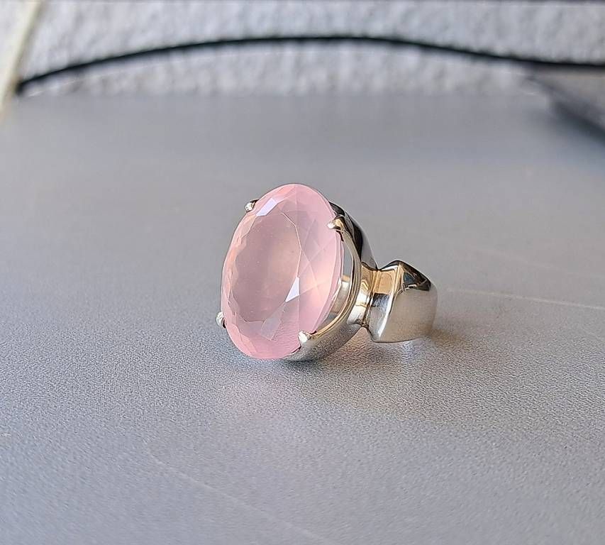 Ringe: Ring Silber Rosenquarz – Gebraucht aus Stans von wer_fd5f