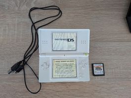 Nintendo DS Lite weiss (beschädigt) + Pokémon Weisse Edition