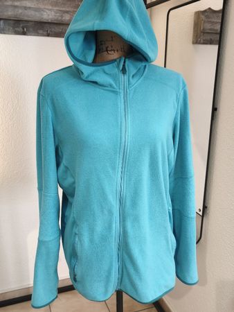TCM Fleecejacke mit Kapuze türkis Damen guter Zustand
