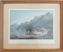 Vue de Fluhlen , en Suisse