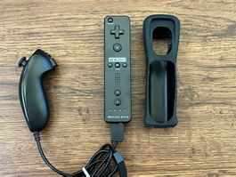 2-in-1 Kabellose Controller für Wii Wii U schwarz