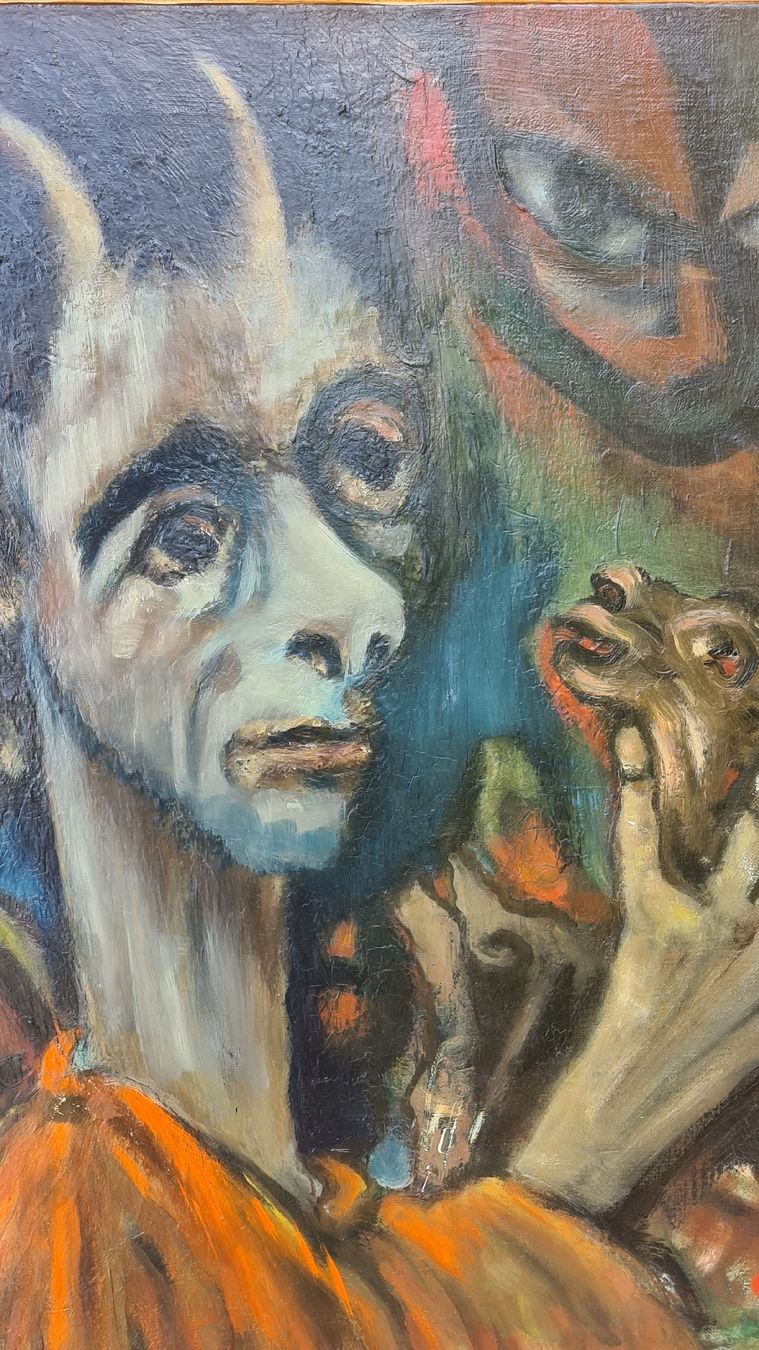 Tableaux: OEL, Sig. Ud. dat.' 58 – D'occasion à Pazzallo par Salvapazzo