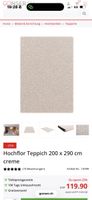 Brand New Shaggy Rug 200 x 290 cm Cream 