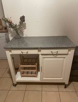 Chariot de cuisine, plateau en marbre