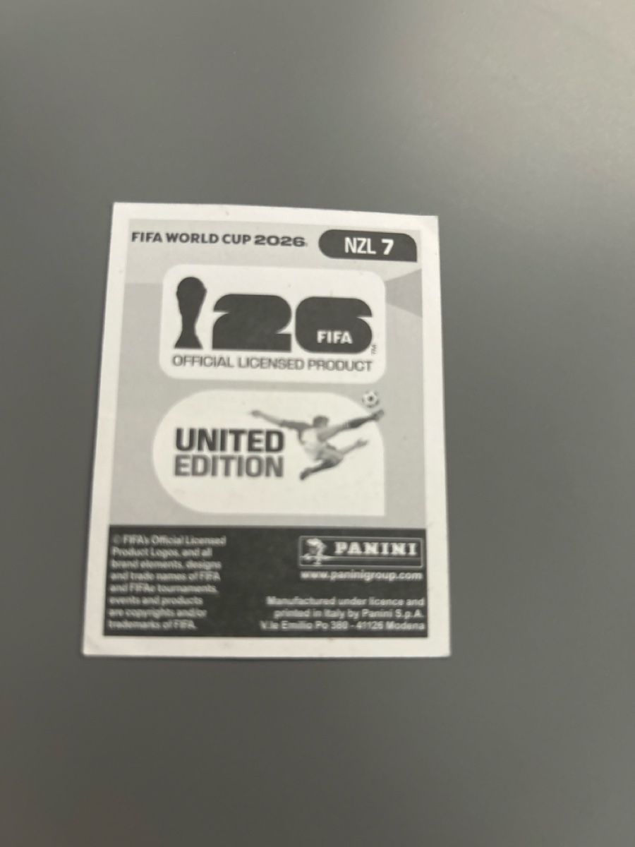 Panini Carte collezionabili: Panini WM 2026 Sticker Tyler Bindon NZL 7 – Nuovo (secondo la descrizione) da Boniswil venduto da sim_7zhp 1