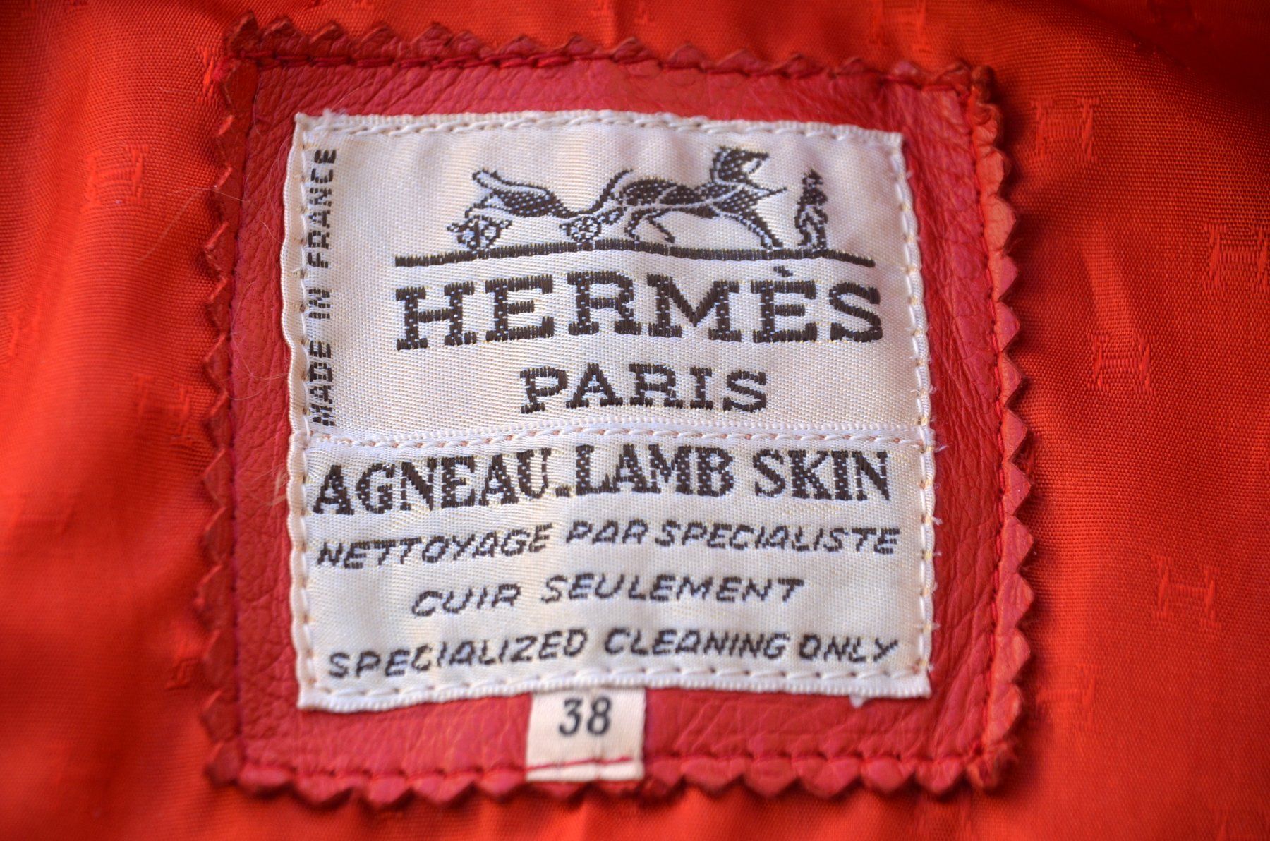 Hermès Jacken: Hermès Lederjacke / veste en cuir .38 – Gebraucht aus Collonges von Auganien 5