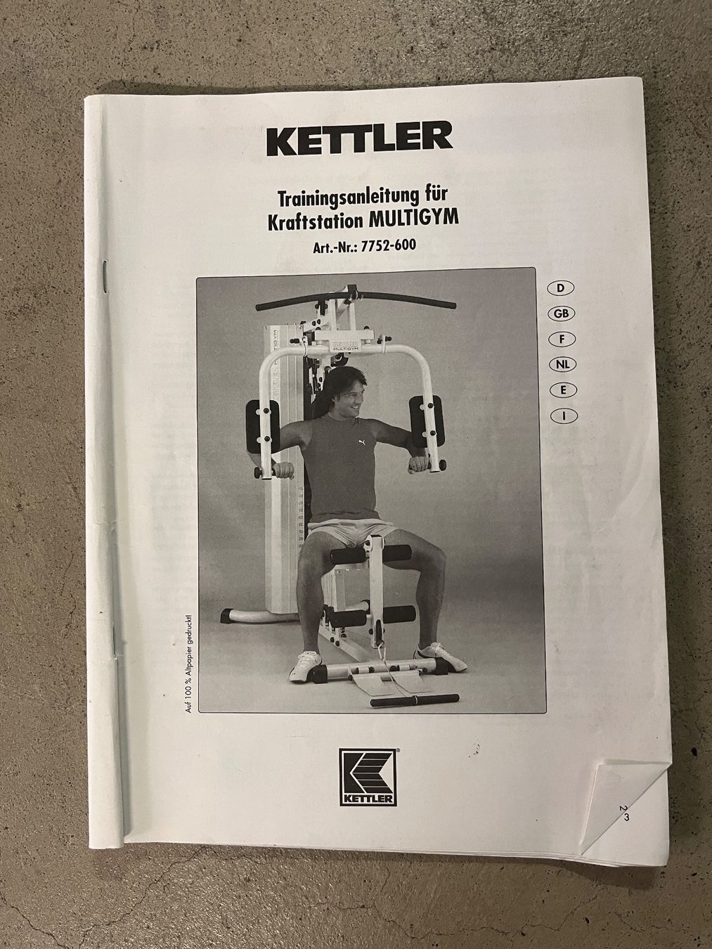 Kettler Hometrainer: Kettler - Kraftstation MULTIGYM – Usato da Schwyz venduto da STANSFI 1
