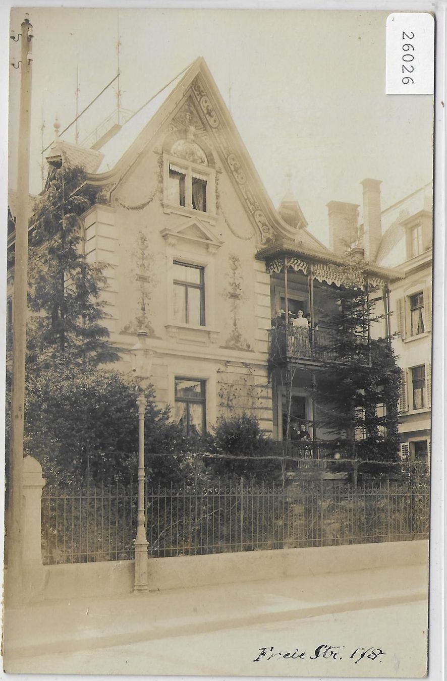 Stiche: Zürich - Freiestrasse 178 – Antik aus Ettingen von Kartenplanet