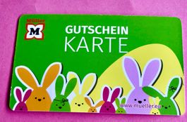 Müller Geschenkkarten  ohne Guthaben und für Sammler gedacht