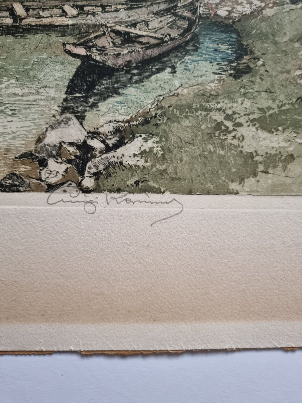 Arts picturaux & lithographies: Luigi Kasimir Farbradierung signiert – D'occasion à Gersau par grafik-kunst 3