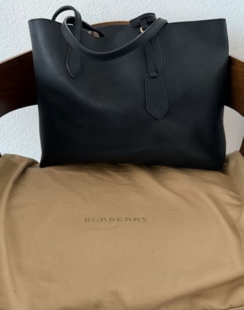Original Burberry Shopper Tasche, neuwertig, Schwarz