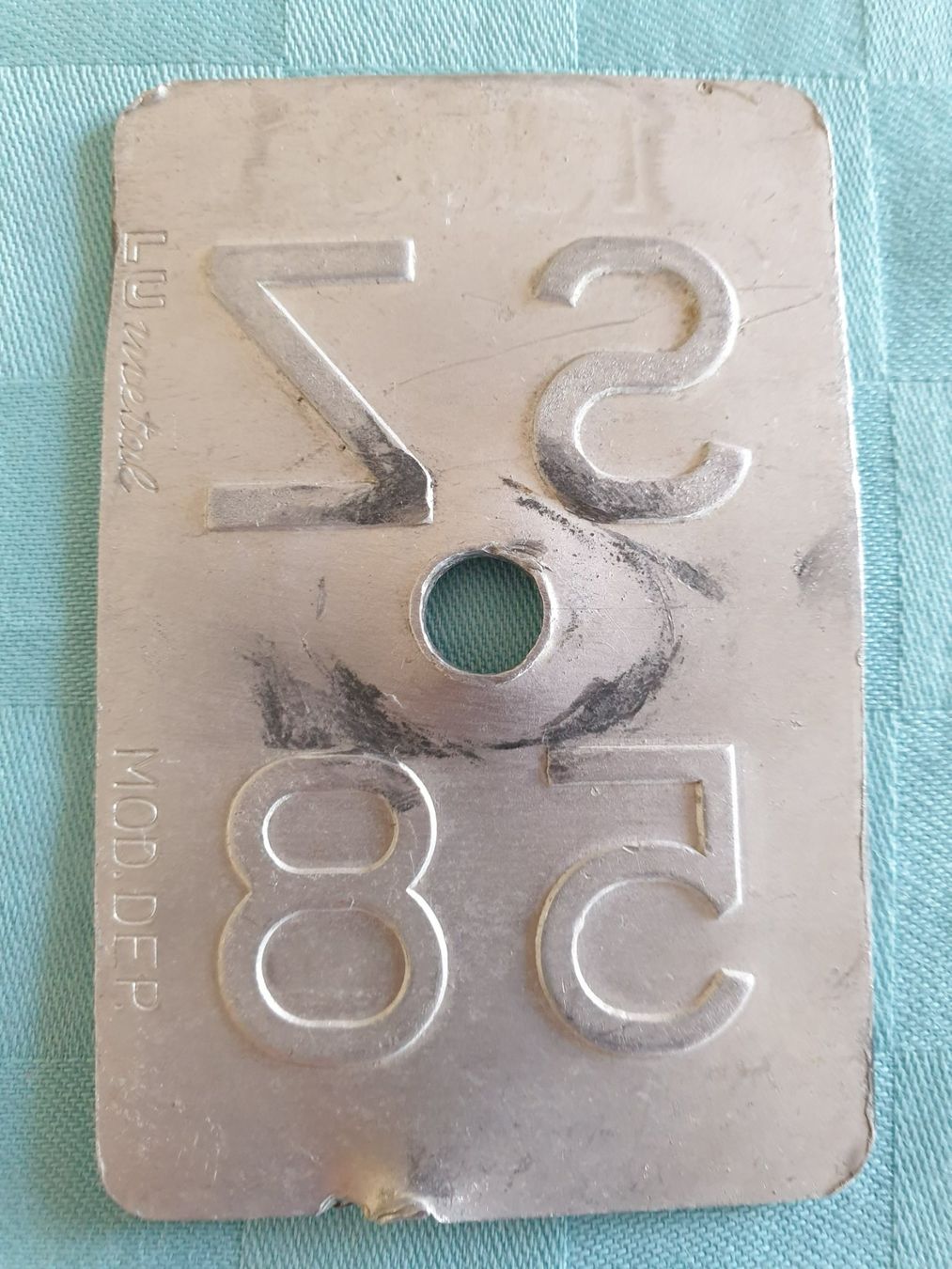 Ecriteaux: Velonummer SZ 58 – D'occasion à Mörschwil par spirspi 1