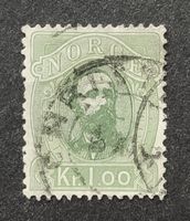 Norwegen 1878, King Oscar II, 1Kr. gestempelt