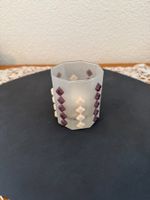 Gemütliches Teelichtglas für Herbstabende, sehr guter Zustan