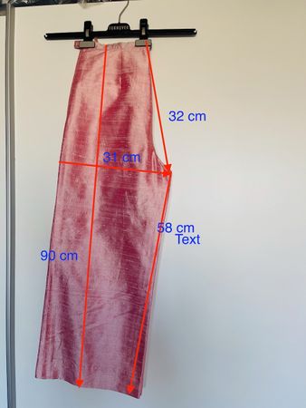 Festtage:Edle 7/8 Seiden-Hose, changierend, gefüttert,schön!