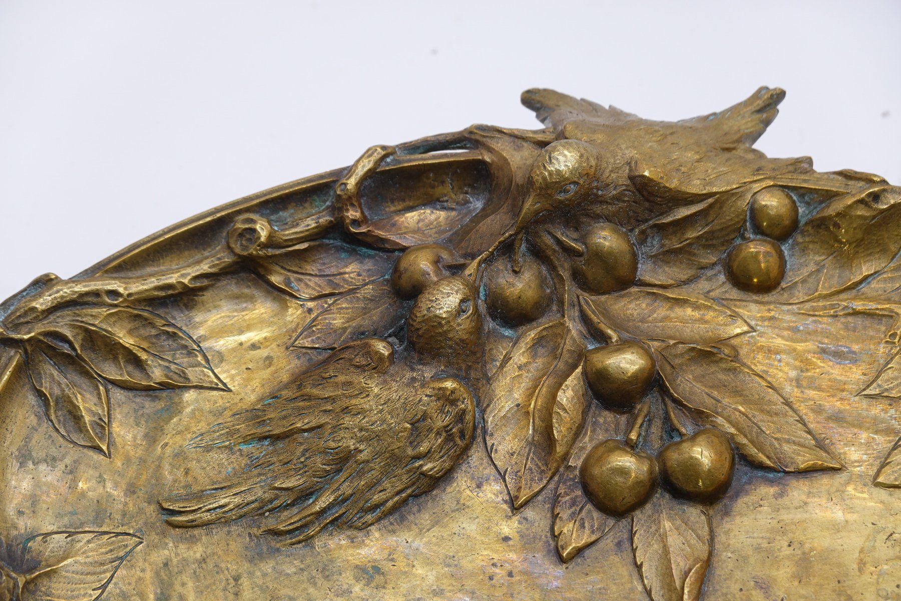 Skulpturen & Statuen: Jugendstil Messing oder Bronze Platte signiert, wunderschön – Gebraucht aus Trin von evolrof 5