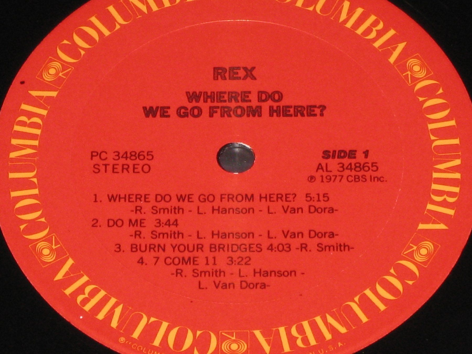 Schallplatten: LP - REX SMITH - WHERE DO WE GO FROM HERE? – Gebraucht aus Steckborn von Quo7 1