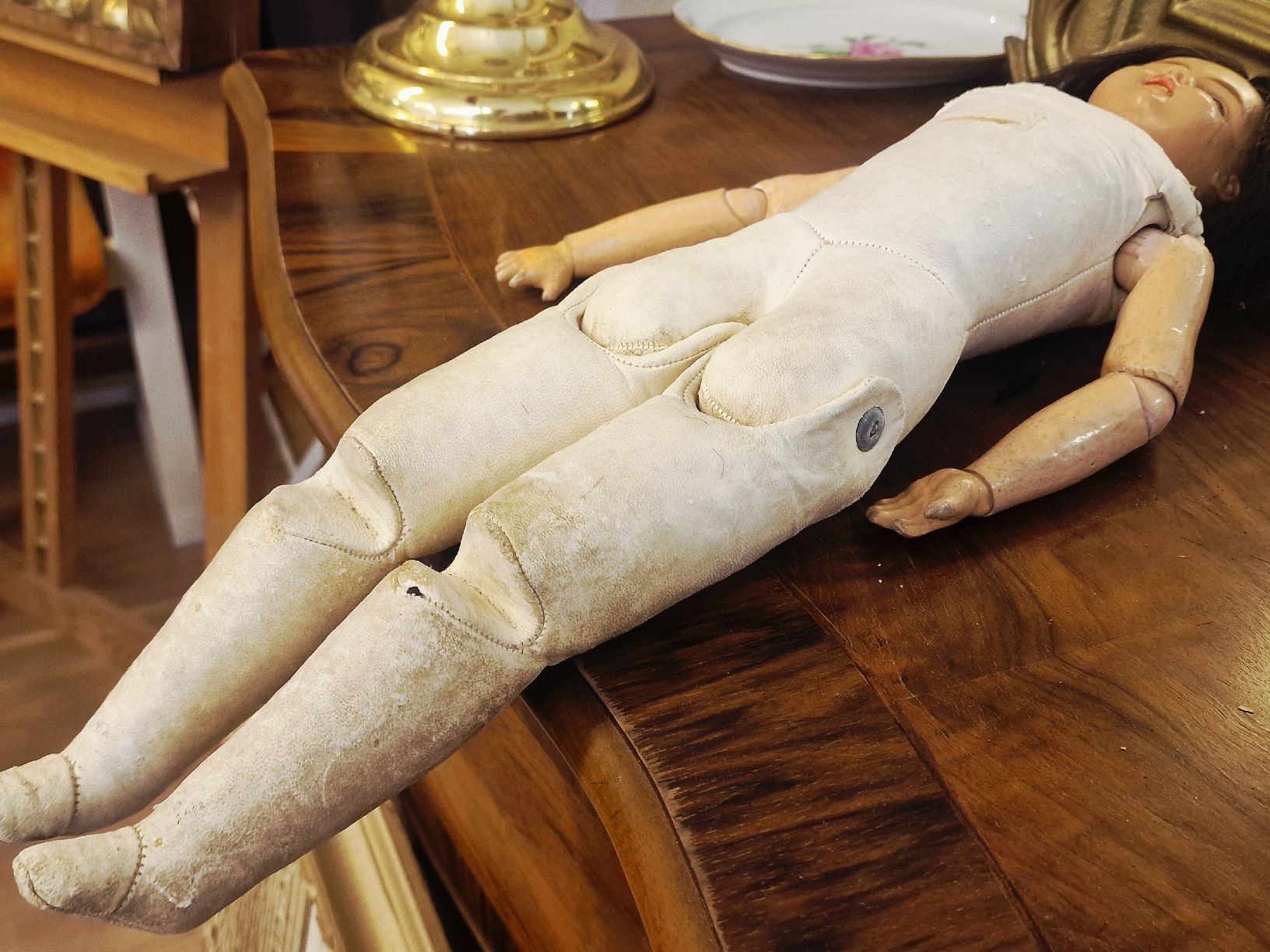 Bambole: Sehr seltene antike Puppe, ca. 53 cm – Usato da BERN venduto da Intarsia 4