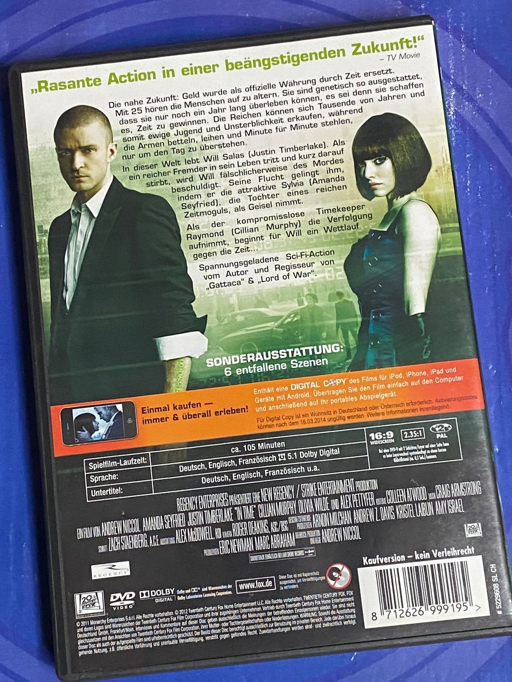 Alle DVDs: In Time – Gebraucht aus Muri b. Bern von AdidasCollector 1