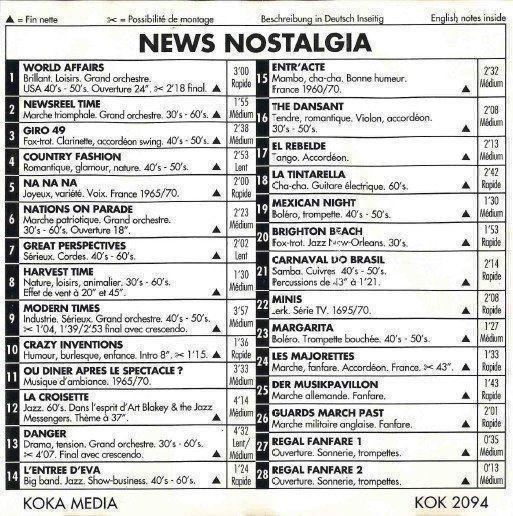 CD: News Nostalgia – Nuovo (secondo la descrizione) da Zürich venduto da Avd 1