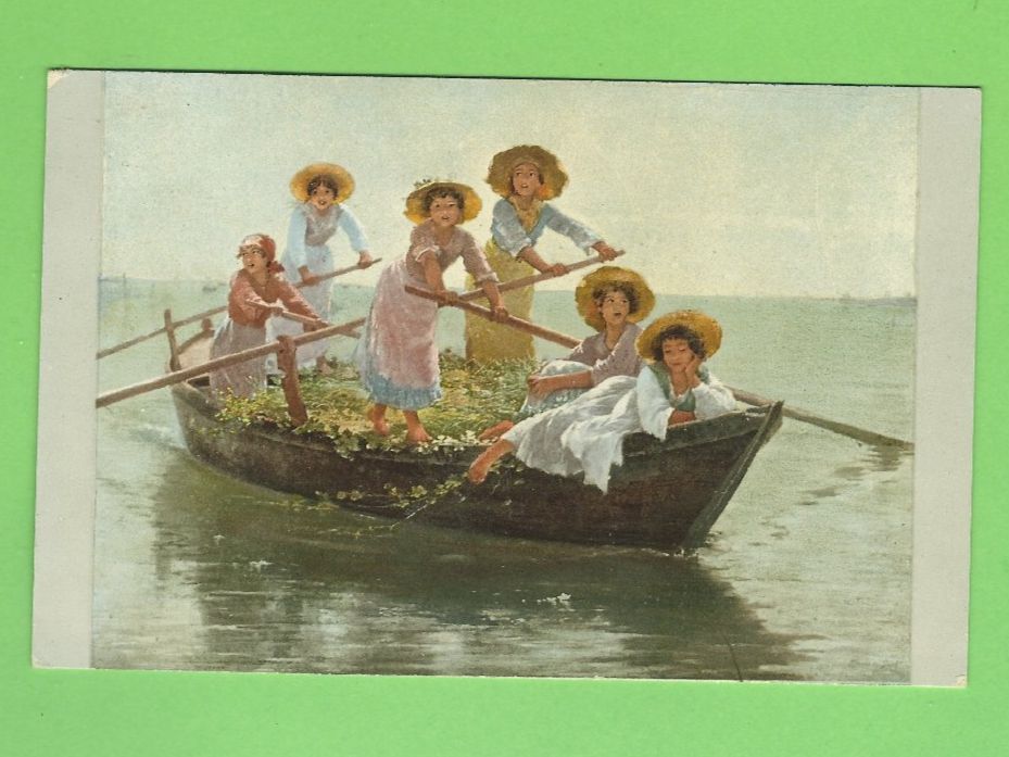 Cartoline postali: Antike Ansichtskarte Venedig Gondel 1913 – Usato da Zürich venduto da t24_de