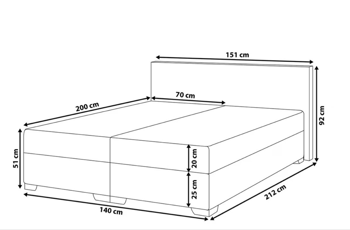 Betten: White Box Spring Bed – Neu (gemäss Beschreibung) aus Boll von stellabee 2