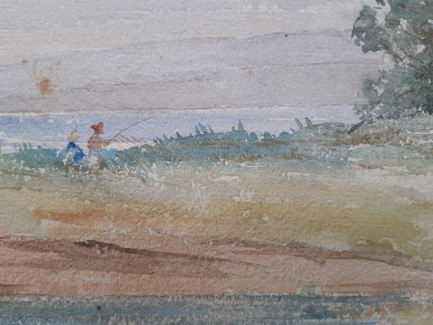 Dipinti: August BAUERNHEINZ (1838-?)pêcheur – Usato da Lausanne venduto da leneko 2