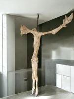 Emilio Stanzani (1906 - 1977) Jesus Skulptur aus Gips