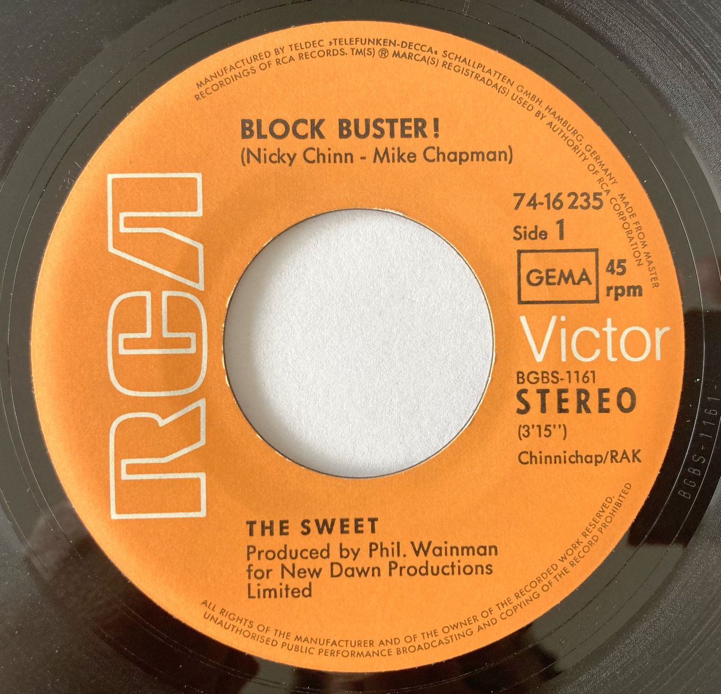Schallplatten: THE SWEET - BLOCK BUSTER – Gebraucht aus Bottens von hotter-than-hell 2