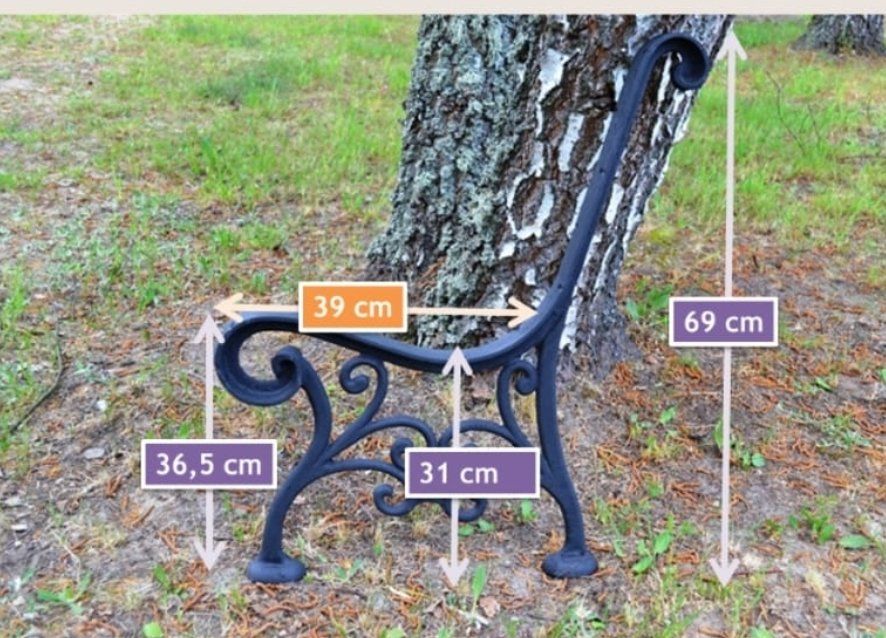 Panchine: Bankfüsse Gusseisen – Nuovo (secondo la descrizione) da heerbrugg venduto da Daniela68 3