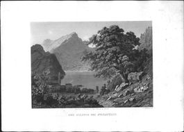 Pilatus Stansstaad Stahlstich von  Huber