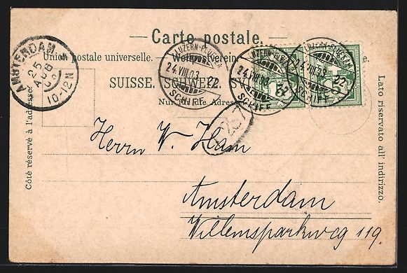 Cartoline postali: Litho Vitznau, Schnurtobelbrücke und Bl – Usato da Berlin venduto da bartko-reher 1