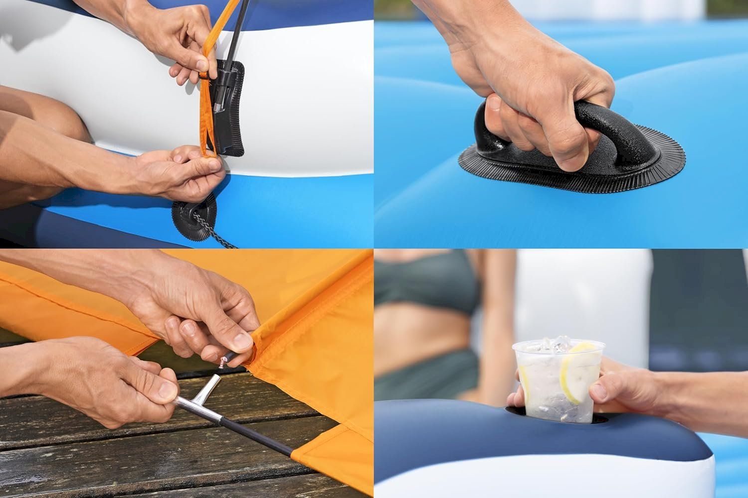 Piscine: Bestway HydroForce 6 Personen Badeinsel – Nuovo e nell'imballaggio originale da Bottighofen venduto da zaap 7