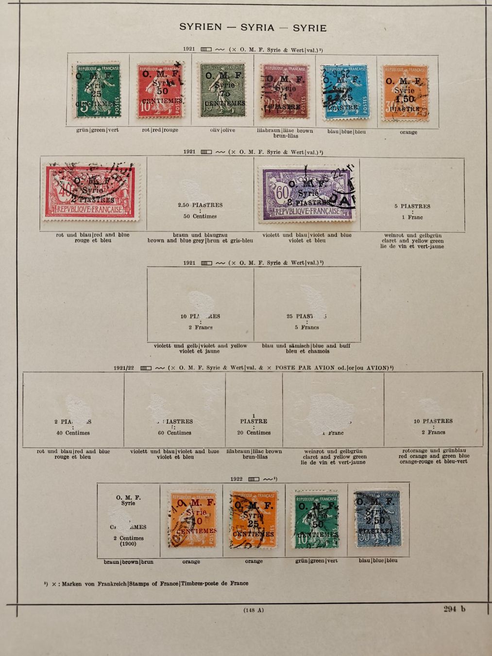 Tutti i francobolli: Briefmarken Syrien, alte Sammlung – Usato da Wädenswil venduto da alex-maxima 7