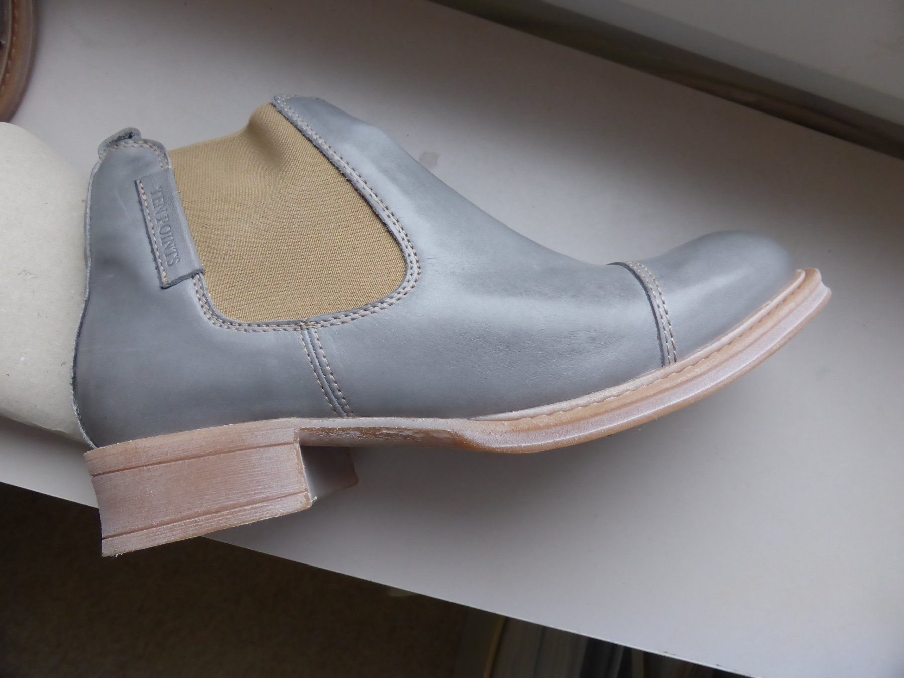 Scarpe da donna: TEN POINTS LEDER STIEFELETTE HELLBLAU-GRAU - FABRIKNEU GR 38 – Nuovo e nell'imballaggio originale da Reinach AG venduto da pussi100 1
