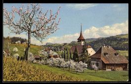AK Steffisburg, Ortsansicht im Frühling