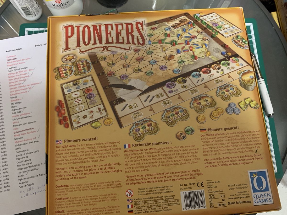Spiele: Pioneers mit Queenie 1 und 2 – Gebraucht aus Zug von Starkeente 3